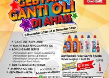 Nikmati Manfaat dan Program-program terbaru dari AHASS Indo Motor: Gebyar Ganti Oli di Ahass Indo Motor. Buruan!!!