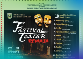 Festival Teater Remaja Kembali Diselenggarakan Tahun ini oleh Dinas Kebudayaan Sumatra Barat