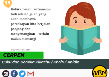 Cerpen Khoirul Abidin | Buku dan Boneka Pikachu