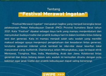 Merawat Ingatan: Pekan Kebudayaan Daerah Sumatra Barat dan Upaya menghidupkan Iklim Berkesenian