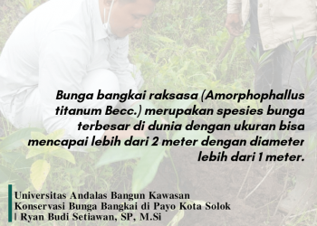 Universitas Andalas Bangun Kawasan Konservasi Bunga Bangkai di Payo Kota Solok | Ryan Budi Setiawan, SP, M.Si