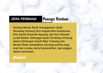 Zera Permana: Terbuangnya Putri Rimbun Jali, Lahirlah Upiak Simalang Untuang #bagian2