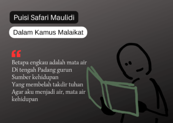 Puisi-puisi Safari Maulidi | Dalam kamus malaikat