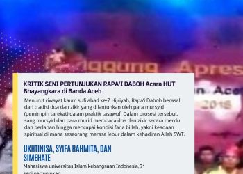 KRITIK SENI PERTUNJUKAN RAPA’I DABOH OLEH Acara HUT Bhayangkara di Banda Aceh
